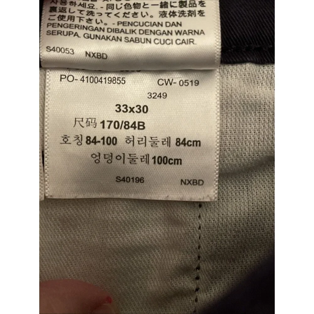 Levi Men's White Tab Slim Fit Trouser‎ Jean Pants Tapered Leg, 33x30 Navy Blue